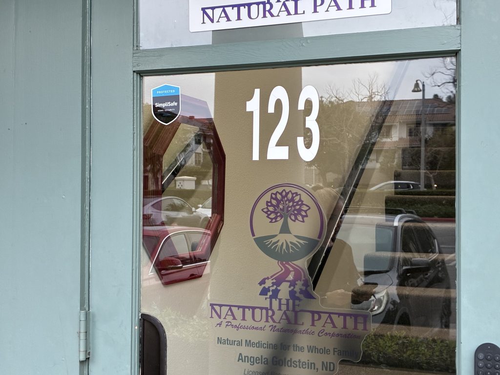 Suite 123 entrance of The Natural Path in San Juan Capistrano