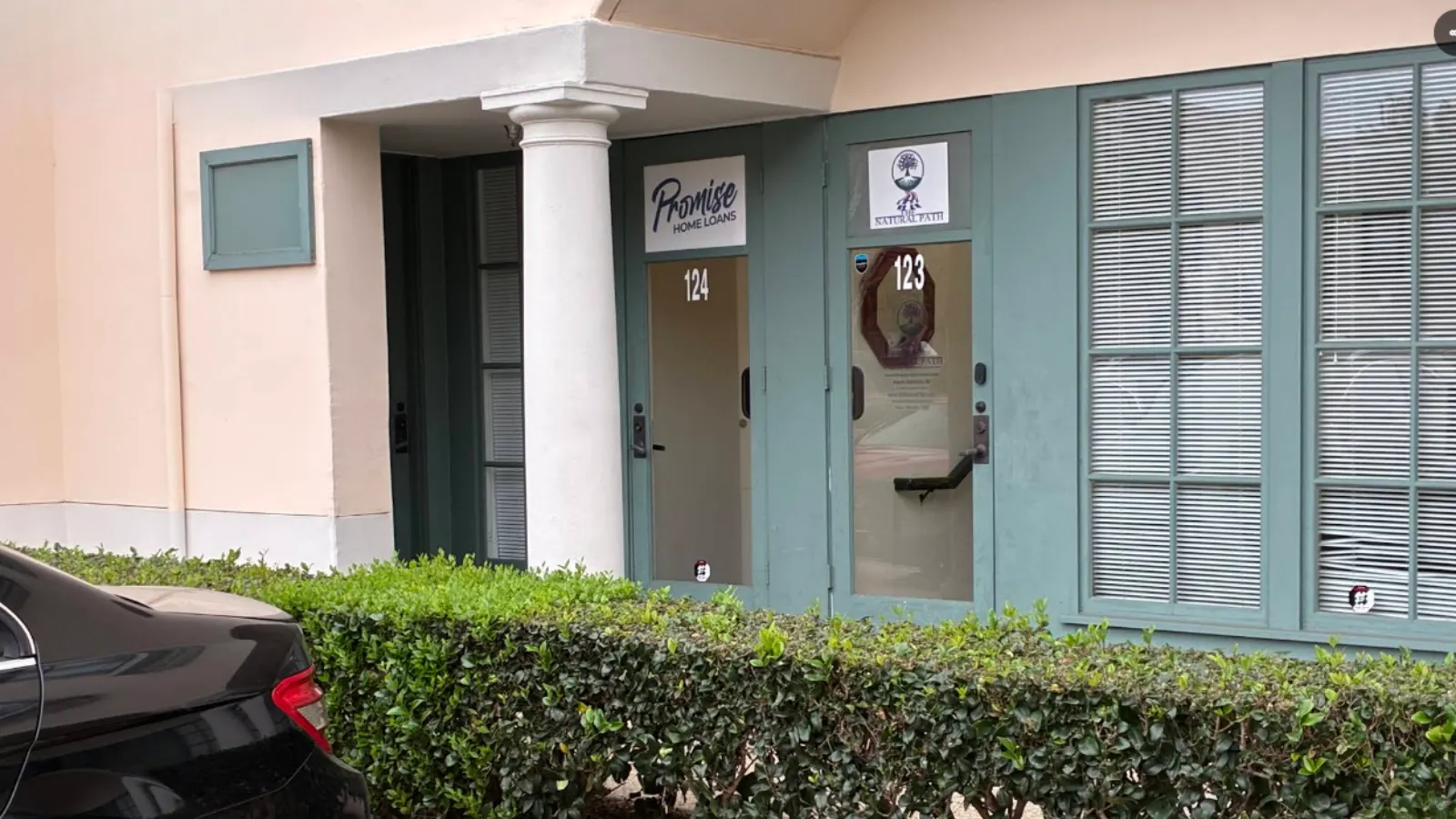Entrance to The Natural Path office in San Juan Capistrano where Orange County patients are seen in person
